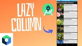 Build A List In Android Studio Jetpack Compose | Lazy Column In Android Studio Jetpack Compose