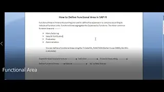 Functional Area in SAP#Create Functional Area in SAP#youtubevideos #SAP#SAP CONFIGURATION