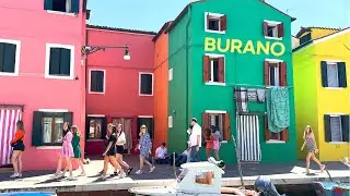 [4K]🇮🇹 Burano, Island in Venice : The most colorful & beautiful village in the world.  2023