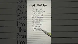 Oops!…I Did It Again Lyrics Song by Britney Spears 
