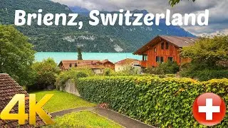 Brienz, Switzerland walking tour 4K 60fps - most beautiful villages in Switzerland