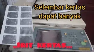 tutorial Poto copy KTP dapat banyak sekali running,Canon IR 3035
