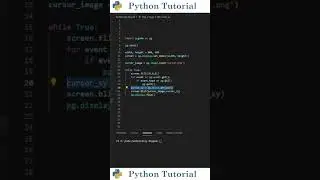 Customized Cursor/Mouse In Pygame | Python Tutorial
