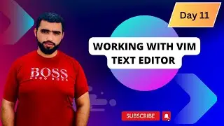 Working with VIM Text Editor Tutorial for Beginners - Day11 in Urdu/Hindi