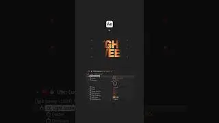 CC Light Sweep effect in After Effect #shorts