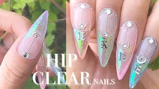 [Product Provided] ✨Unique ice nail 🤍Hip clear nail/material unboxing/nail ASMR