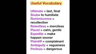 Useful English Words/#importantenglishwords #spoken_english #vocabularywordsenglish