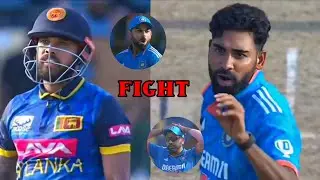 Mohammed Siraj and Kusal Mendis had a heated argument on the field 🔥