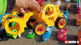 Mobil Truk Tronton Panjang Bongkar Pasir Temukan Mobil Mobilan Oleng, Pesawat, Mobil Balap Excavator