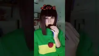 My old Chara cosplay from Undertale ❤️ 
