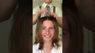 Styling my mates hair for pfw