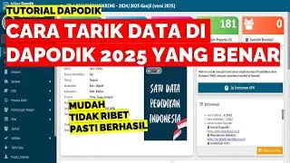 CARA TARIK DATA DI DAPODIK 2025 YANG BENAR