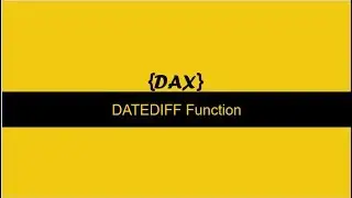 DAX DATEDIff function Power BI