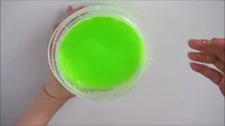Play DIY Green Slime Satisfing, relaxing Slime video