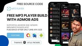 Build Android MP3 player App With Earn From Admob| Admob GDPR implementation|Admob Implementation