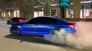 БЕСПРЕДЕЛ НА M5 F90 В ГОРОДЕ! ШАШКИ И ДРИФТ МАЖОРКА!