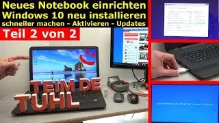 Neues Notebook einrichten - Teil 2 - Windows 10 komplett neu installieren - [4K Video]