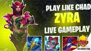 How To Play Zyra Like a CHAD! - Wild Rift HellsDevil Plus Gameplay