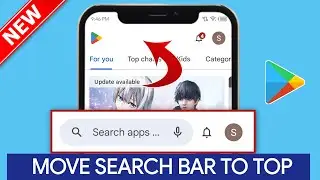 Fix Play Store search bar Not Showing 2024 | How to Move Play Store Search bar from bottom to Top