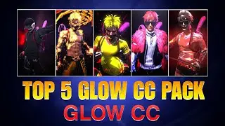 Top 5 Best Quality CC 💫✨ | Top 5 cc pack 🥰 | Free Fire Lobby CC Glow Pack | FF CC PACK