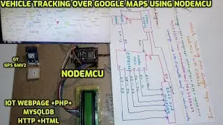 Vehicle Tracking Over Google Maps using NodeMCU with ESP8266