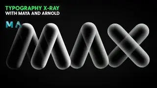 Typography X-ray Shading in Arnold
