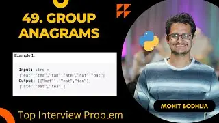 Given an array of strings strs, group the anagrams together. You can return the answer in any order.