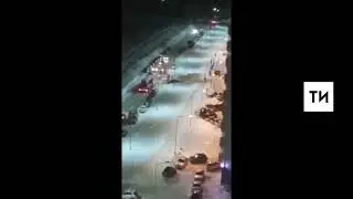 В казанской высотке загорелся натяжной потолок, жильцы спаслись