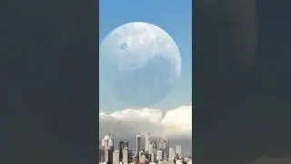 Moon falls and destroys earth