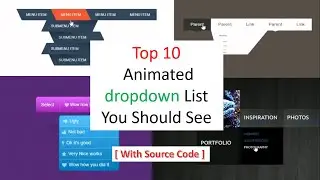 Top 10 Animated Dropdown List You Should See | With Source Code In the Description