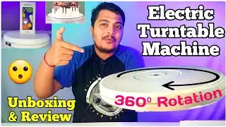 Electric Turntable Machine Unboxing || 360⁰ Rotating Display Stand Review