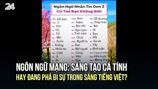 Ngôn ngữ mạng: Sáng tạo cá tính hay đang phá đi sự trong sáng tiếng Việt?  | VTV24