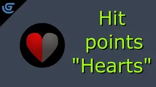 Health points as hearts in Gdevelop