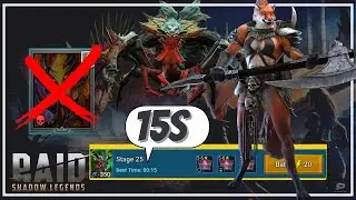 15 Seconds Spider 25 Team With NO SICIA... Ft. Teumesia... | RAID SHADOW LEGENDS