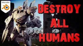 Create a Post Apocalyptic City in Blender - Quickly! 🤖🏠
