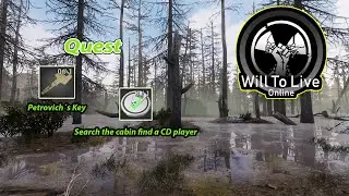 Will To Live Online Petrovich´s Key // Search the cabin find a CD player