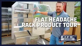 A Quick Flat Semi Truck Headache Rack Product Tour - Cabinets, Chain Storage, and More!