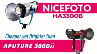 Cheaper Yet Brighter - NICEFOTO HA-3300B vs APUTURE 300D ii - (COB lights)