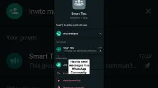How to Create a WhatsApp Community. How to send message in WhatsApp Community. WhatsApp Tips.