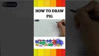 How to draw pig || schoolx360 