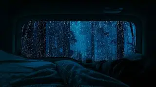 10 Hours ⚡️ Car Rain Sounds ASMR - The Perfect Background Noise for Studying and Concentration