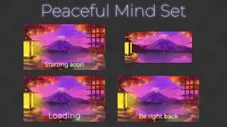 Peaceful Mind Animated Stream Overlays | Twitch Package | Twitch Overlays