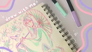 filling up my sketchbook // defeating artblock 🌸