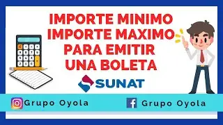 IMPORTE MINIMO😨 Y MÁXIMO😳 PARA EMITIR UNA BOLETA DE VENTA - SUNAT 2021📚