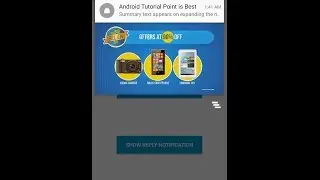 Android Notification Example with Progress bar, Big Picture and Direct Reply