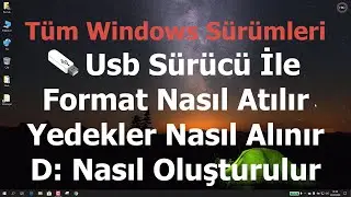 Format Nasıl Atılır? Tüm Windows Sürümleri Xp, Vista, 7, 8, 8.1, 10 #EvdeKal