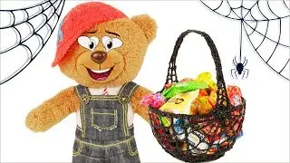 Как сделать корзинку для сладостей на 🎃 ХЭЛЛОУИН 🎃 для МЕДВЕДЯ ВАНЬКИ своими руками. Мастер класс