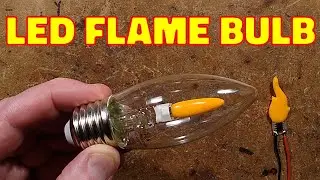 New LED flame bulb - with schematic