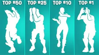 Top 50 Most Used Fortnite Icon Series Emotes! (Rollie, Get Griddy, Pull Up, Bring It Around, Lunar)