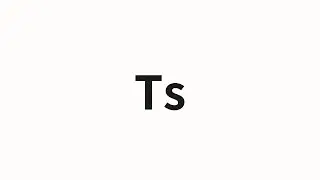How to pronounce Ts | Ts (TS in Chinese)
